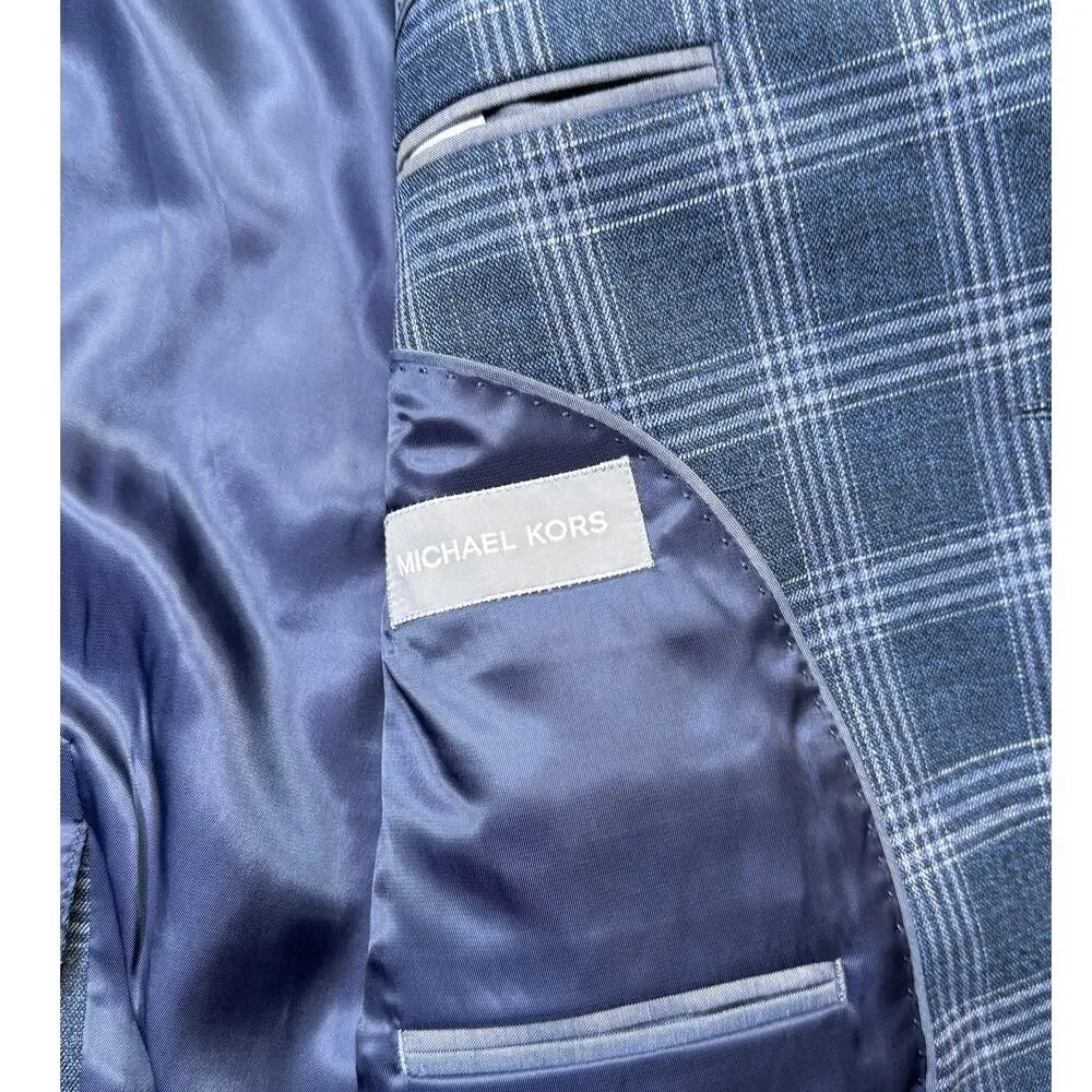 Michael Kors Men's Classic-Fit Sport Coat, Dark Blue 40S $295